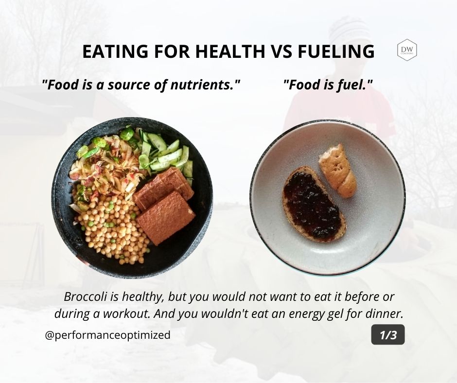 Performance vs Looks. “I know I should fuel for performance, but what if I gain fat?”